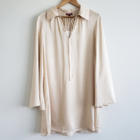 Staud Toulon Tunic champagne ivory medium NWT - Picture 6 of 16